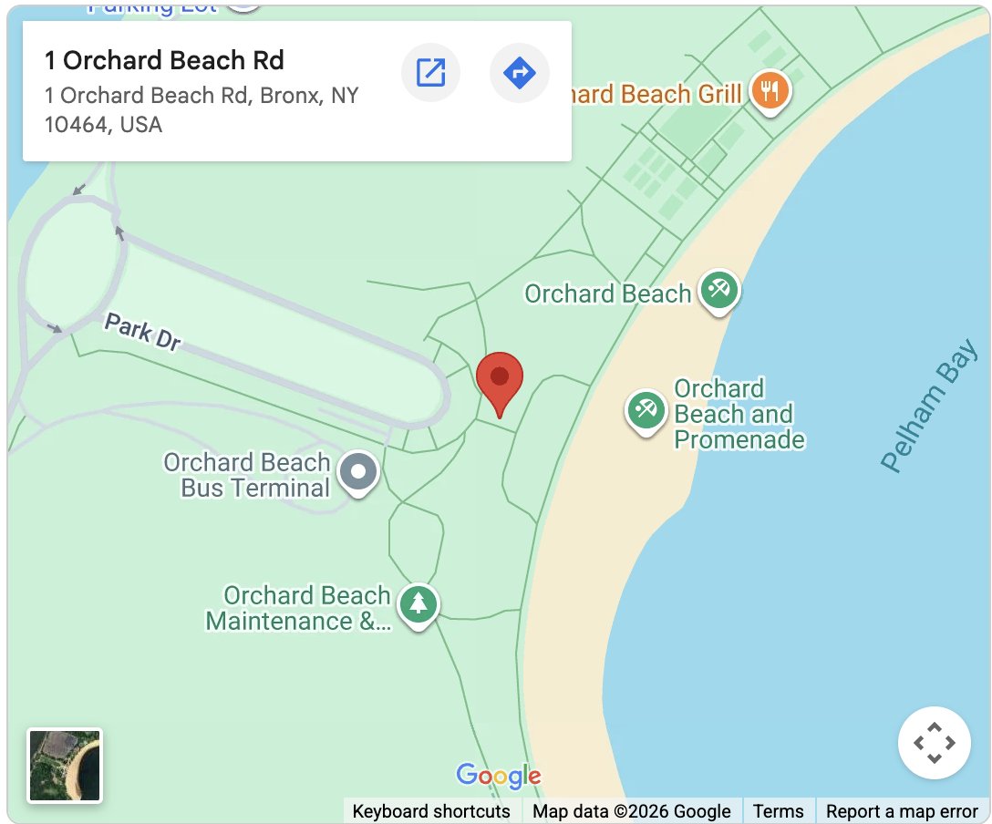 GPS indicator for location of event